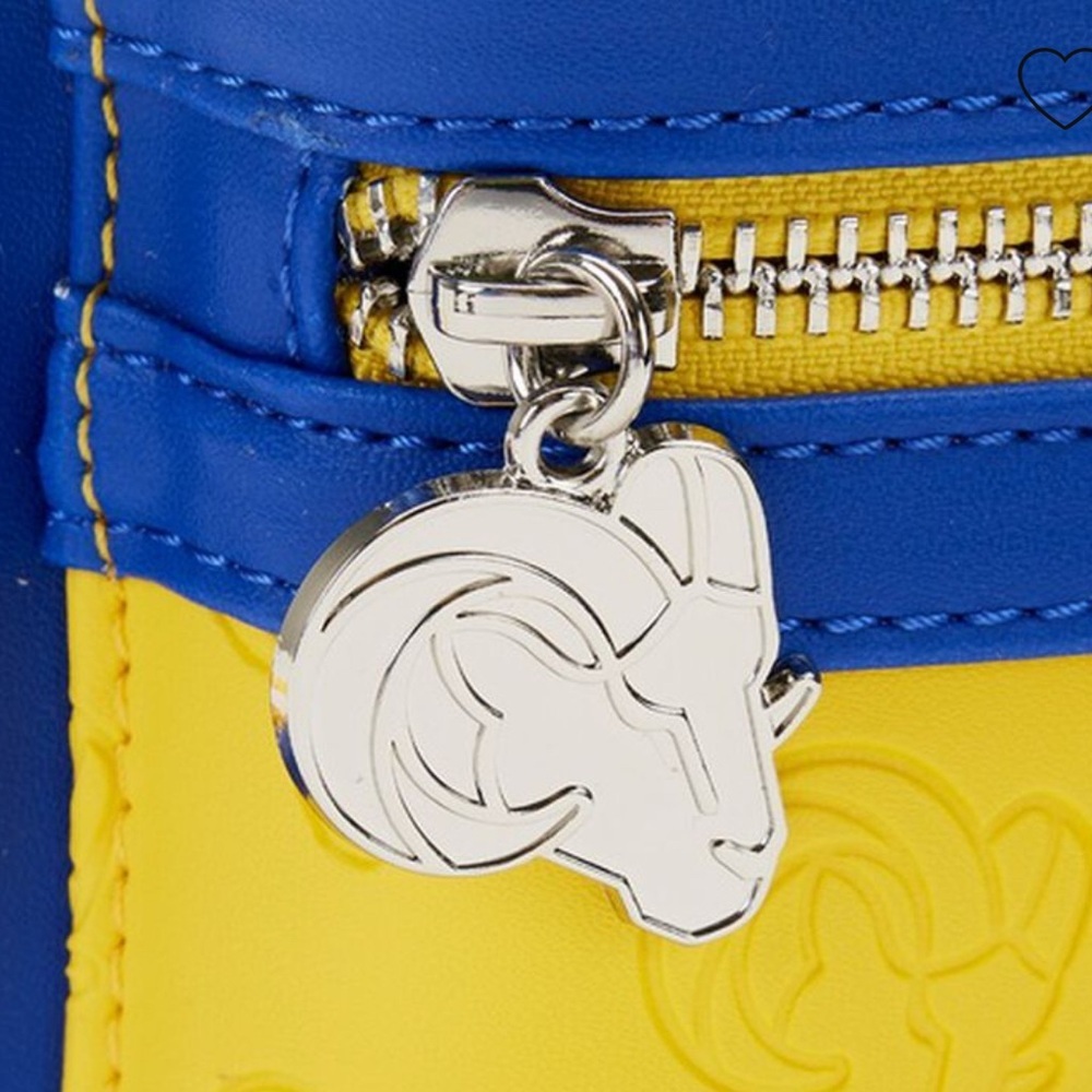 Loungefly Los Angeles Rams patch mini backpack - Picture 4 of 6